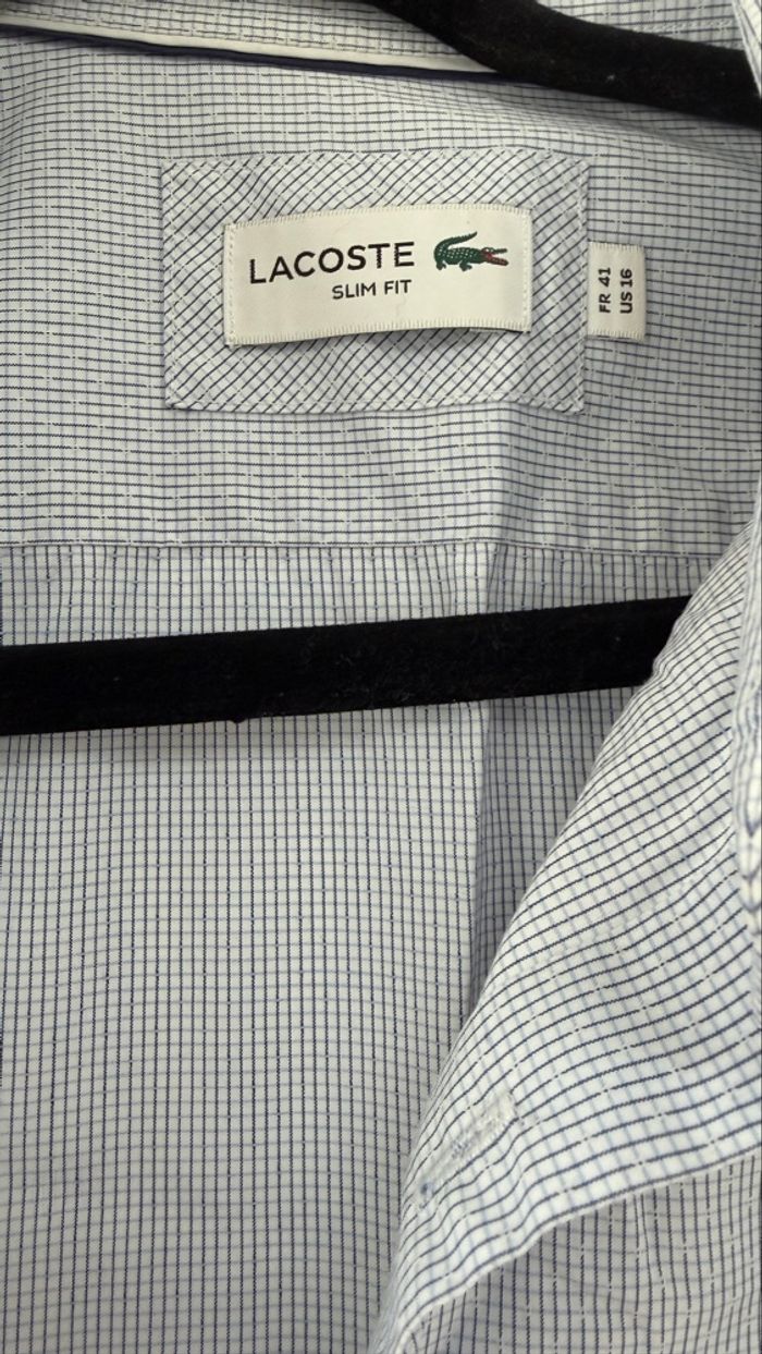 Chemise homme Lacoste taille 41 - photo numéro 3
