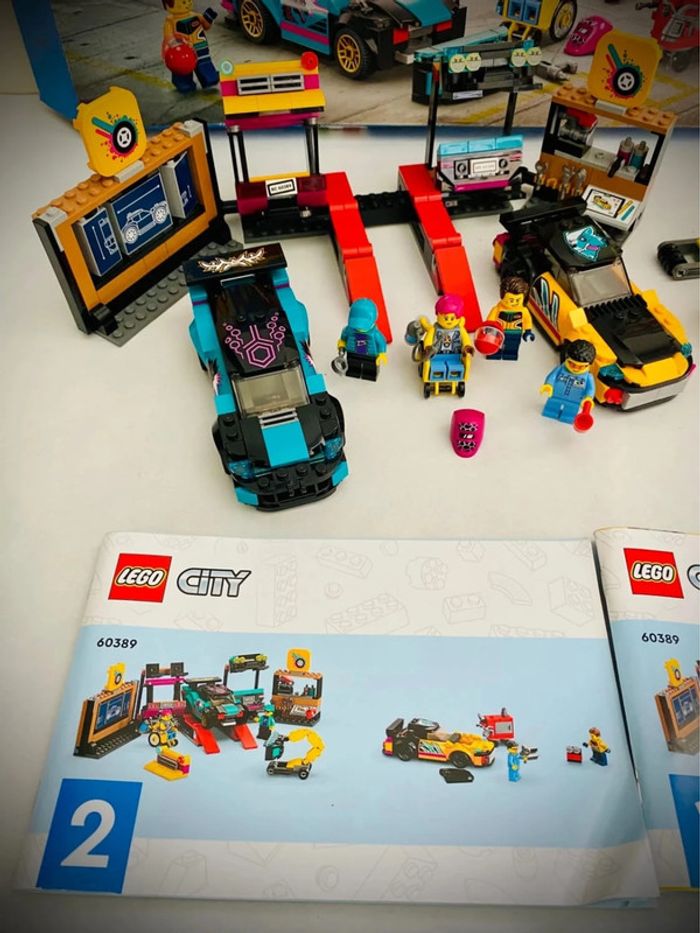 LEGO City 60389 - Le Garage de Customisation - Complet avec Boîte et Notice - photo numéro 9