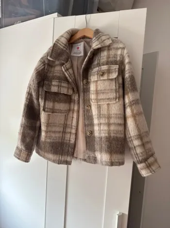 Veste laine enfant beige