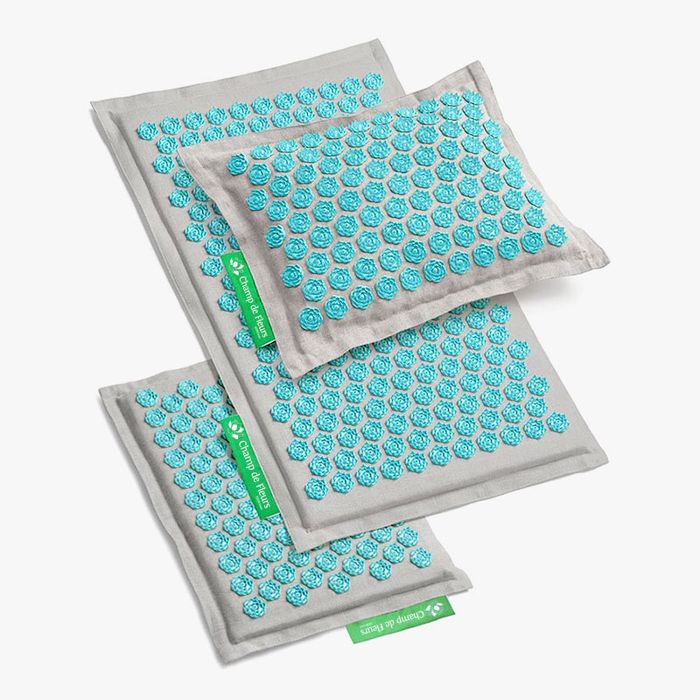 Bioloka Set Confort Tapis + Coussin + Mini-Tapis Naturel / Turquoise NEUF