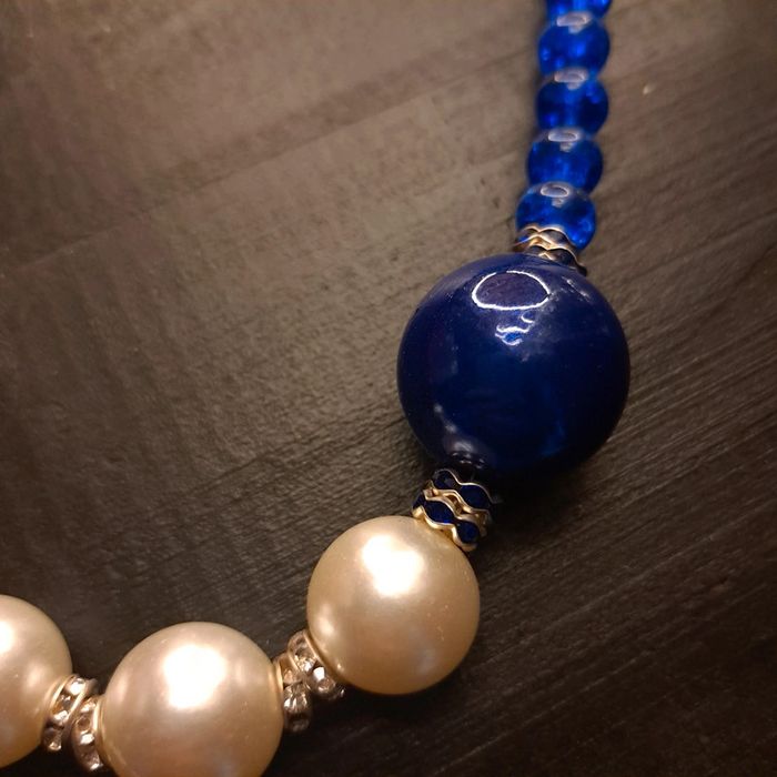 Collier ras de cou bleu blanc rouge - photo numéro 7