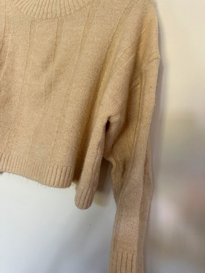 Pull beige Zara taille L - photo numéro 4