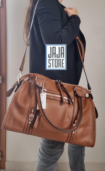 Grand sac à main marron (cours, ville) idéal Saint-Valentin 