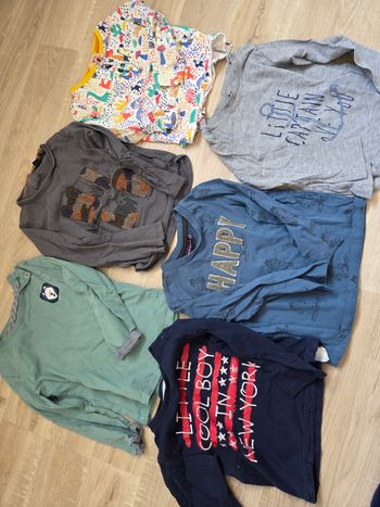 Lot 6 Tee-shirt manche longue 24 mois