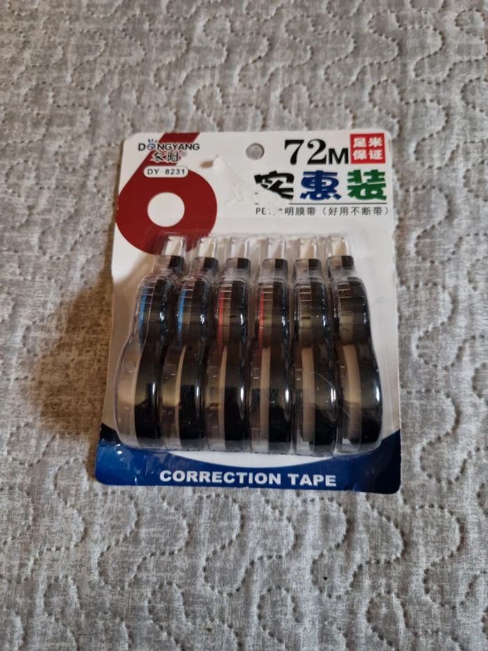 Lot de 6 corrections tape neufs