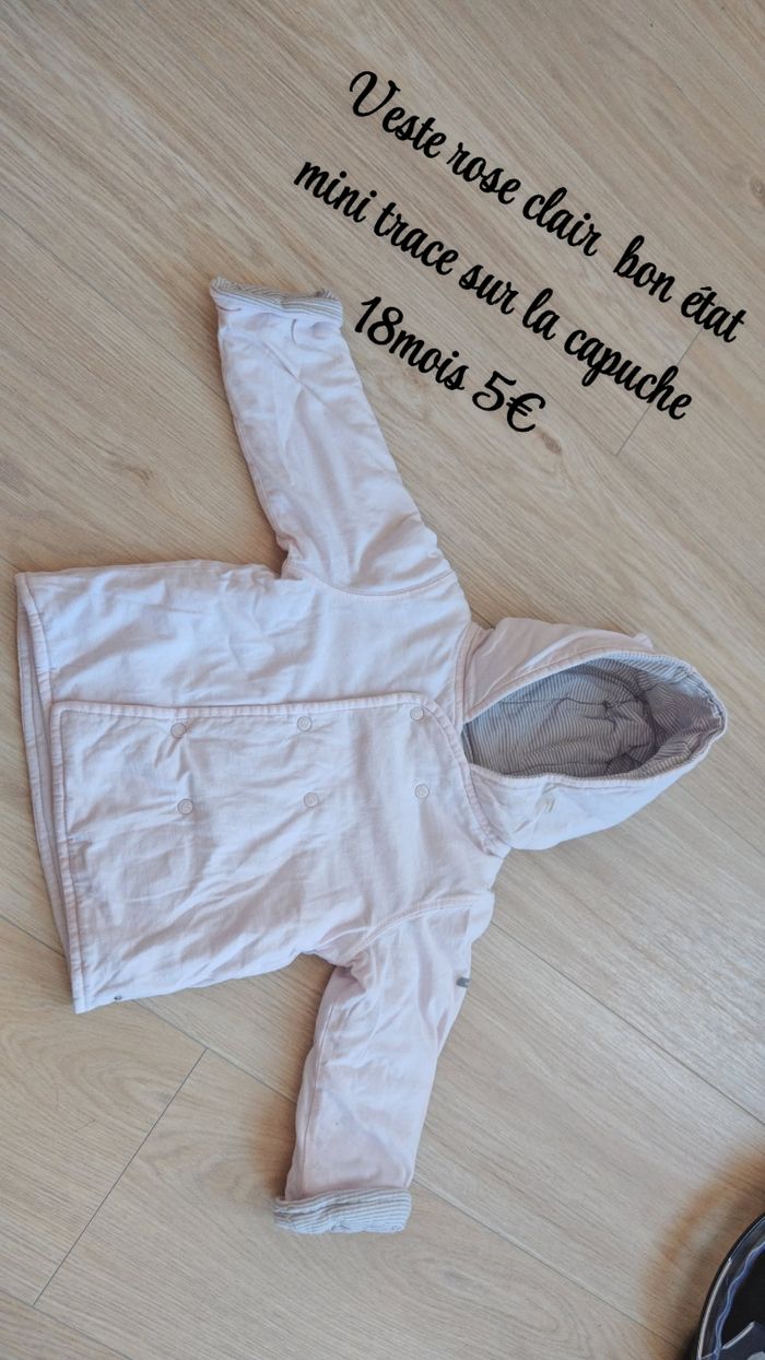 Veste rose clair 18mois