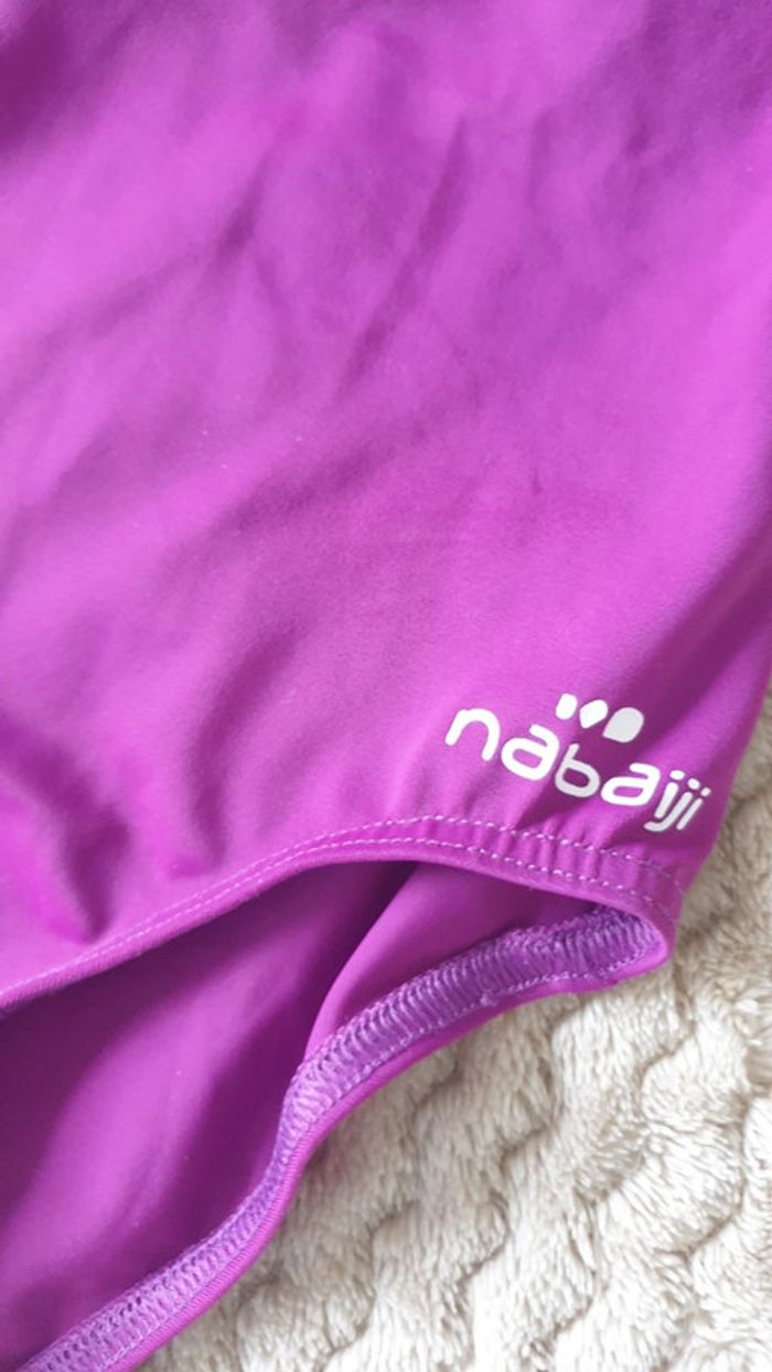 Maillot de bain 1 pièce violet Nabaiji 6 ans - photo numéro 3