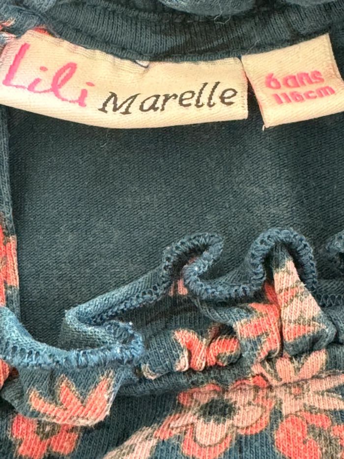 Blouse verte à motifs Lili Marelle Taille 6 ans - photo numéro 3