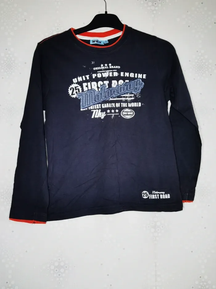 D3666 - lot de 3 tee-shirts garçon 10 ans - photo numéro 4