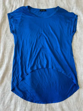 T-shirt bleu électrique uni Cop Copine  Taille S