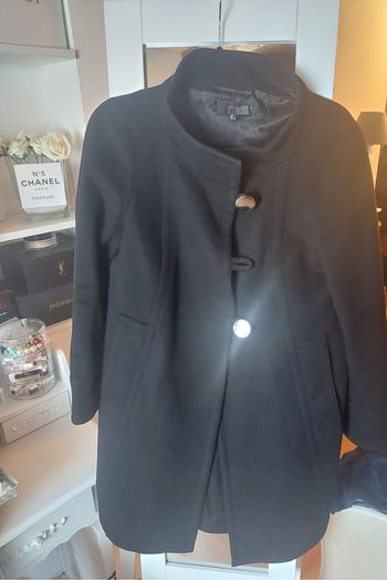 Long manteau noir en laine Zara T.L TBE 🖤