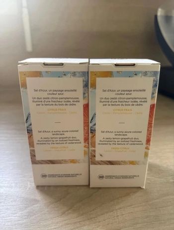 Lot 2 eaux de parfum sel d’azur Yves rocher neuf 