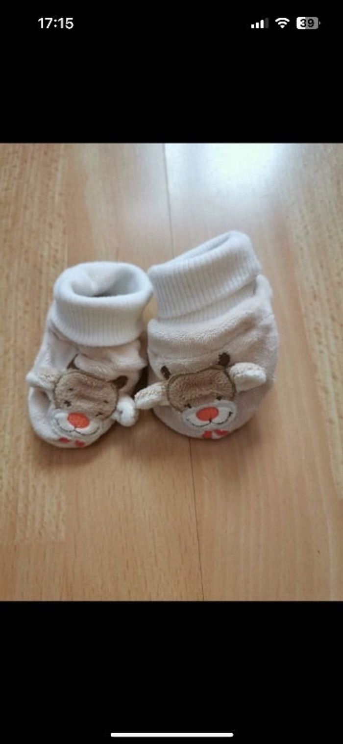 Chaussons de Noël bebe