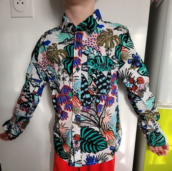 chemise catimini 8ans manches retroussable (15e)