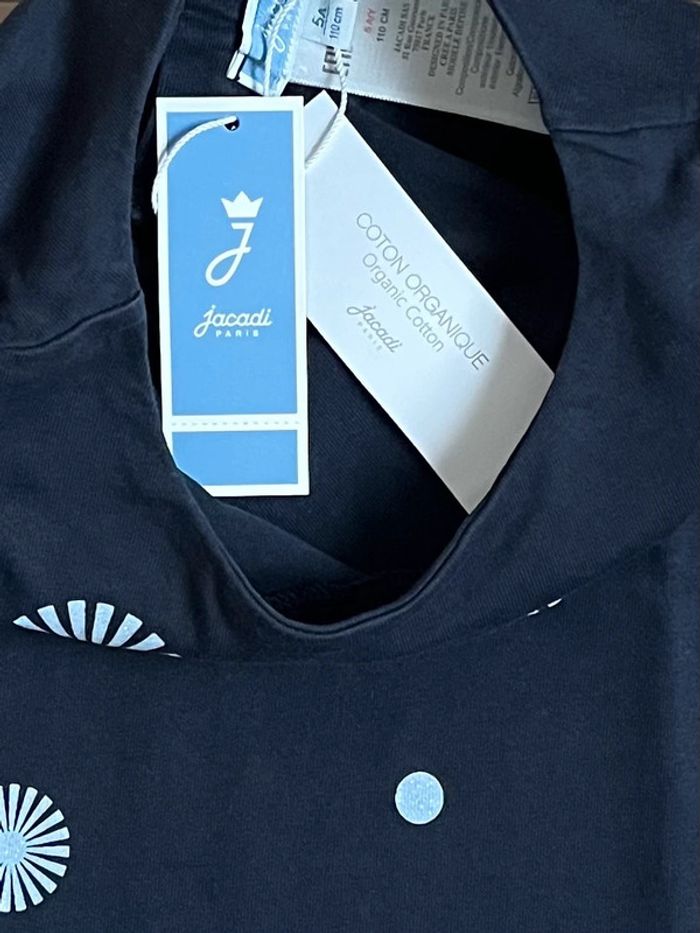 T-shirt en coton organique à paillettes Jacadi T-5 ans - photo numéro 4