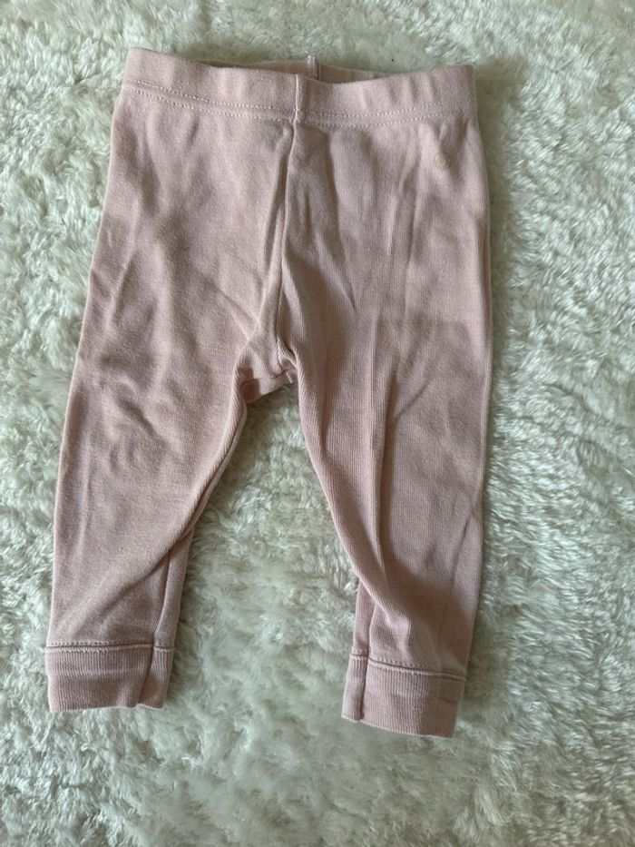 Pantalon / Legging Petit Bateau rose | Taille 6 mois - photo numéro 3