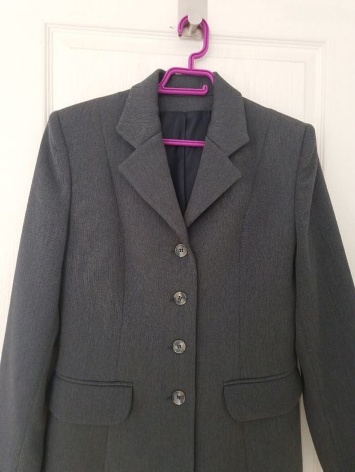 Jolie veste blazer grise femme vintage taille L/40 - photo numéro 3