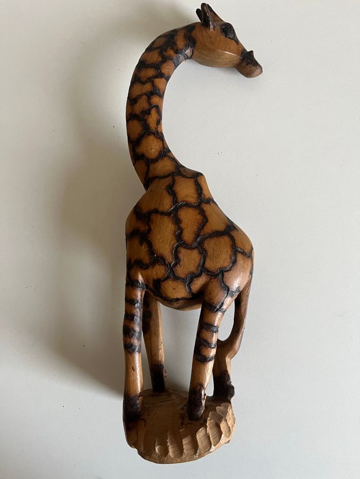 Girafe en bois 32 cm - photo numéro 2