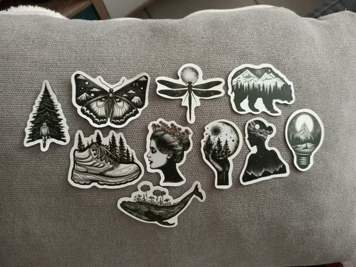 Stickers nature noir et blanc - photo numéro 2