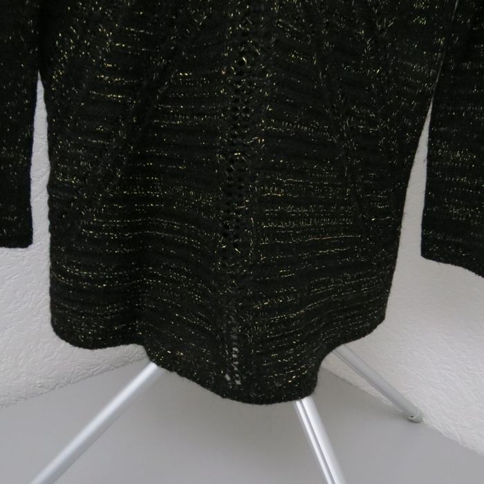 ✨ Pull ajouré noir & doré – Made in Italy – mélange mohair & laine ✨ - photo numéro 9