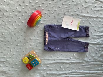 pantalon taille élastique violet 9 mois sergent major