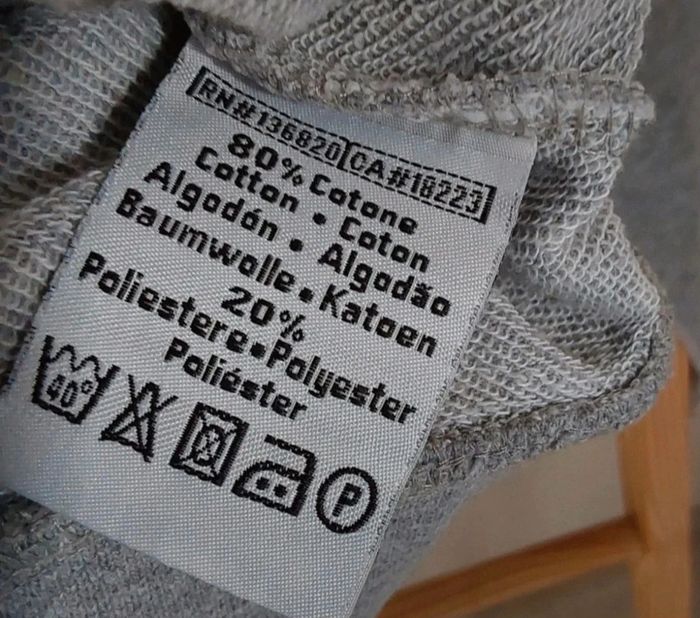 Veste en sweat grise Kappa T 34 - photo numéro 4