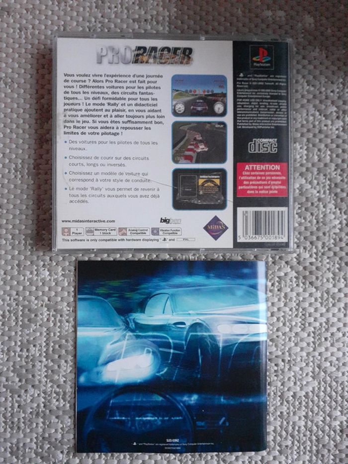 Playstation 1 ps1 pro racer - photo numéro 2
