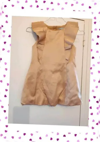 Robe Vertbaudet bronze dorée taille 6 ans