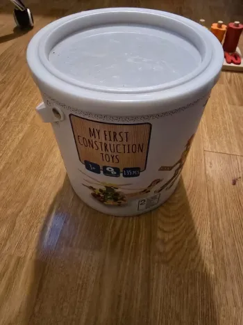 sceau jeux de construction en bois