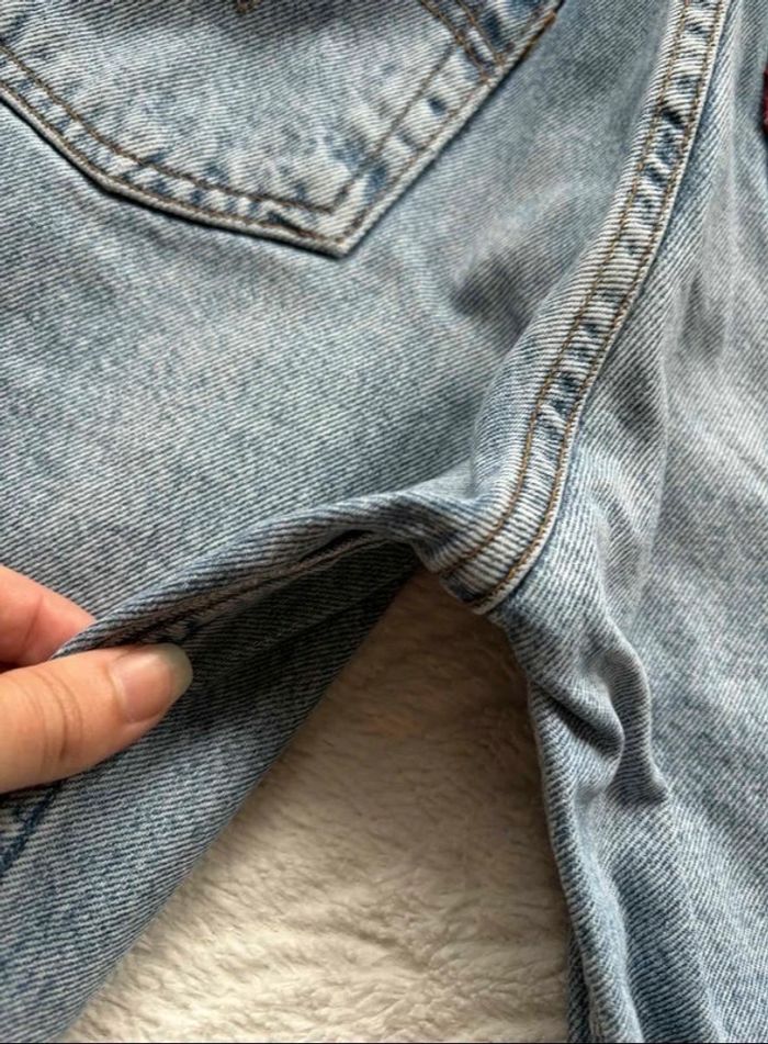 Jean Lévis 534 vintage 90s bleu clair taille haute coupe droite fuselé slim taille X/34 rare - photo numéro 14