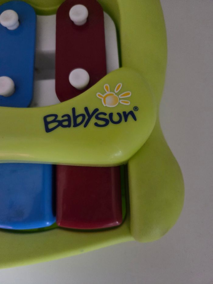 Piano/Xylophone musical 2-en-1 BabySun (Éveil musical) - en bon état - photo numéro 2