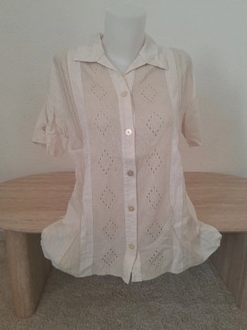 Chemise Lin ajouré 💫Daxon 💫Taille 42