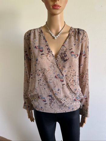 Blouse imprimée à manches longues LPB Woman taille S jamais portée