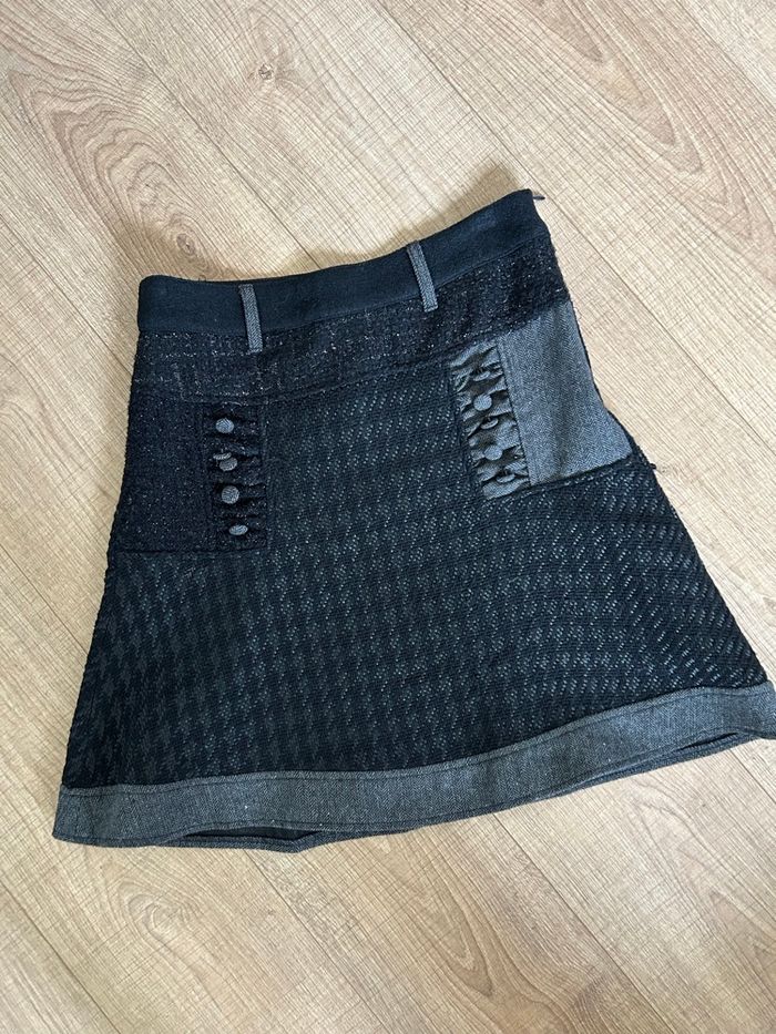 Jupe noire mi longue Desigual taille 36 TBE - photo numéro 7