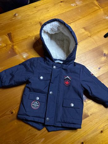 Parka Tom&kiddy 6M bleu marine
