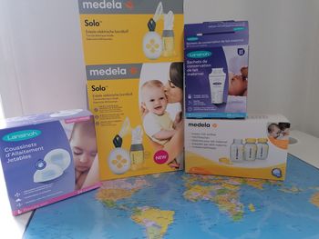 Tire lait électrique Medela et accessoires Lansinoh