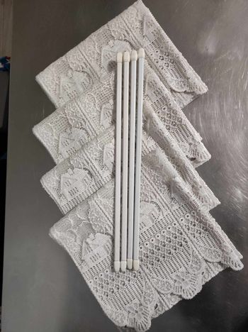 2 Paires de rideaux dentelle paysage