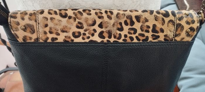 Sac bandoulière léopard cuir - photo numéro 4