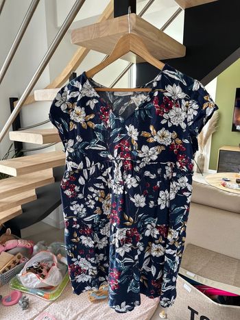 Robe fleurs courte