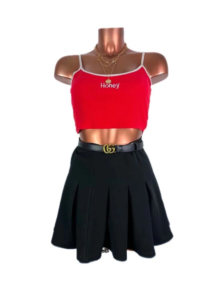 Magnifique crop top rouge - photo numéro 3