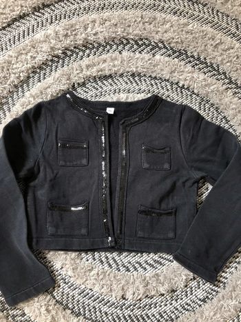 Gilet Captain Tortue noir sequins