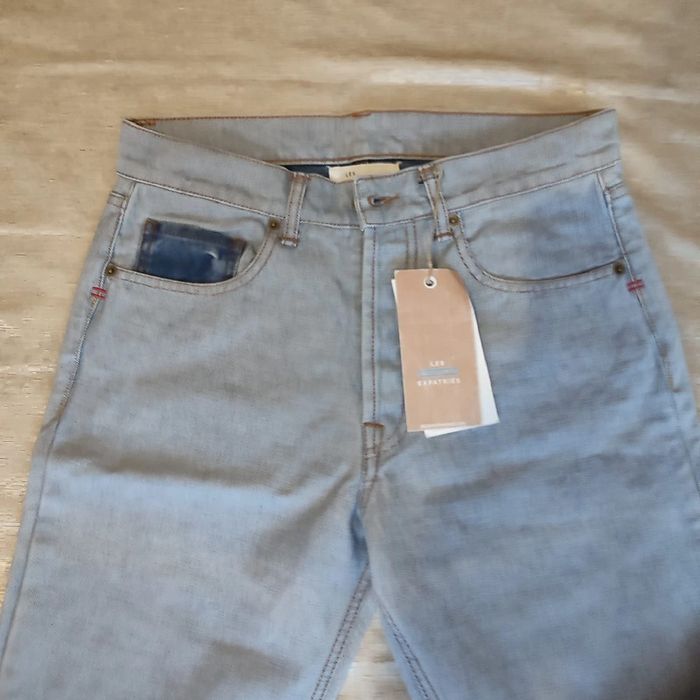 Jean bleu clair denim retourné taille S/35 Les expatriés - photo numéro 3
