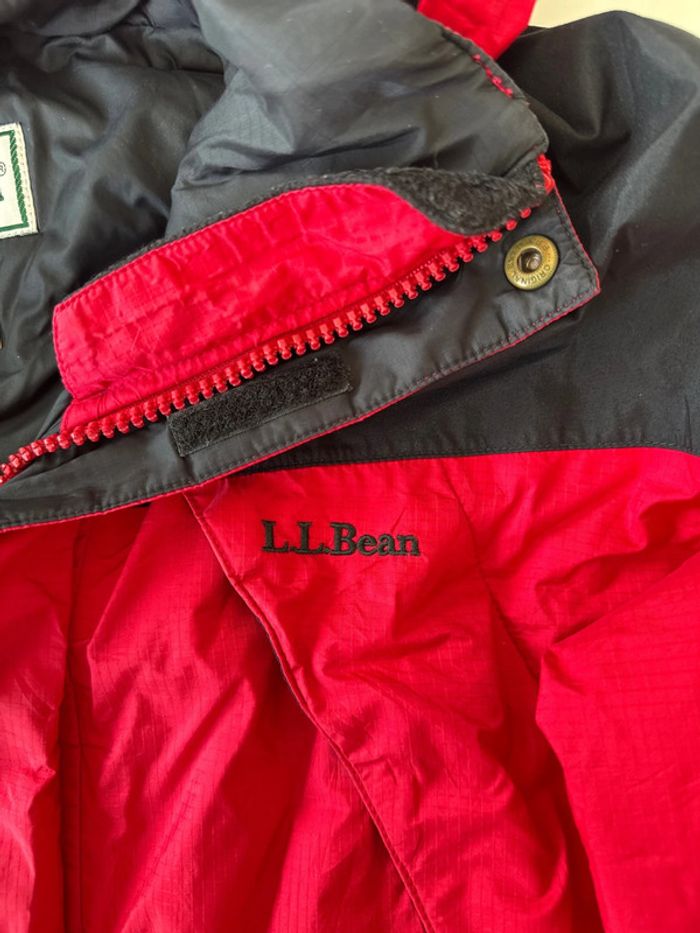 Veste coupe-vent L.L. Bean rouge et noire – Taille M homme - photo numéro 2