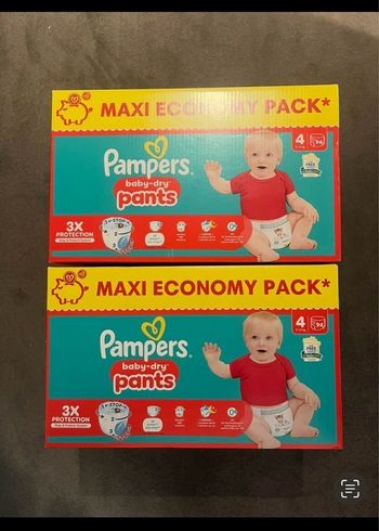 Pampers 4 pants : 2 cartons