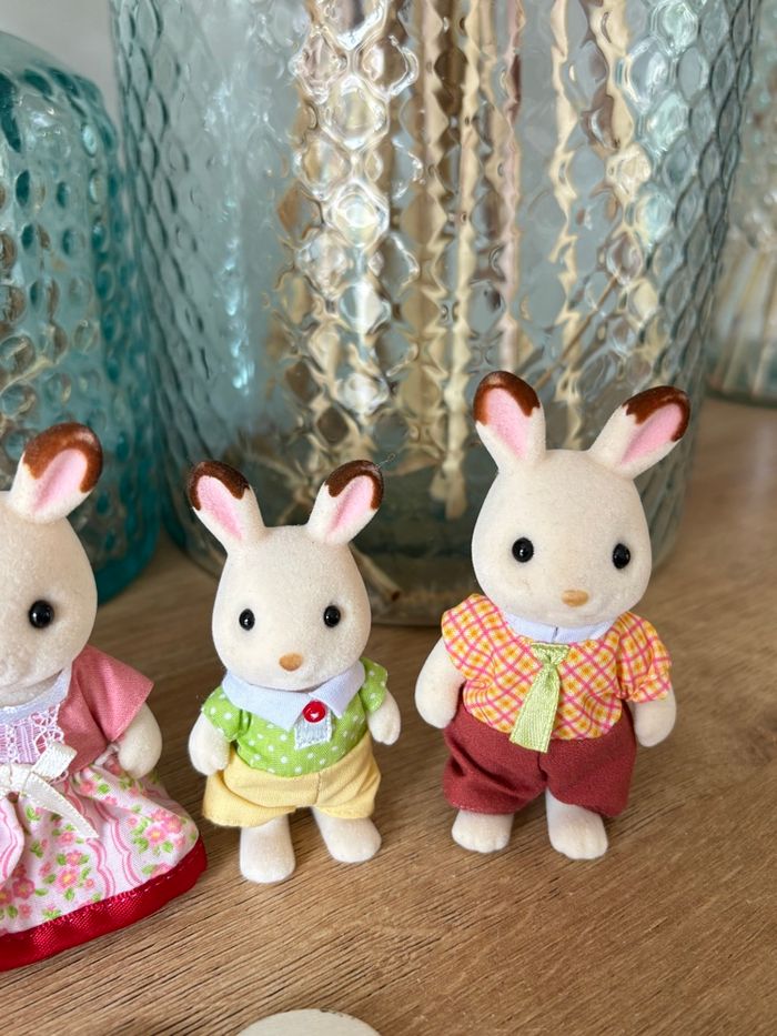 Famille lapin chocolat très bon état - photo numéro 2