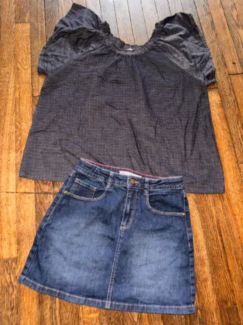 Blouse et jupe Monoprix 14 ans