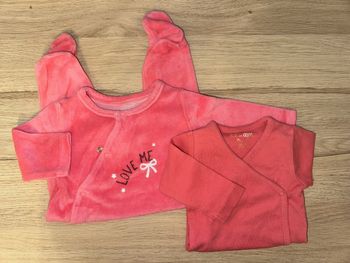 Ensemble Pyjama et boddie rose Dpam et Brioche