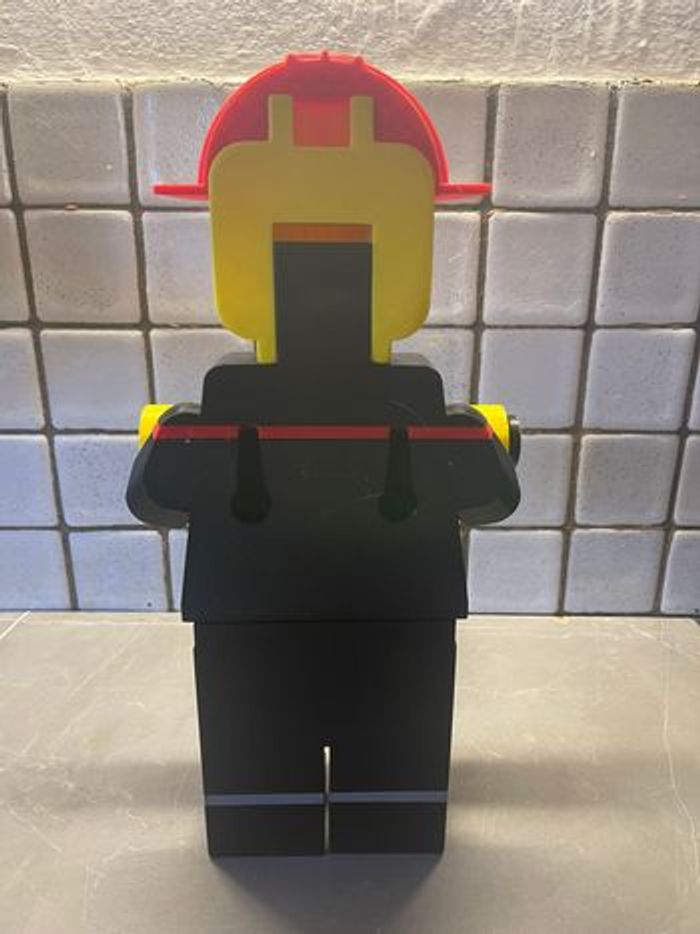 Porte-Papier Toilette Style Lego Pompier – Déco Fun & Originale Salle de Bain - photo numéro 4