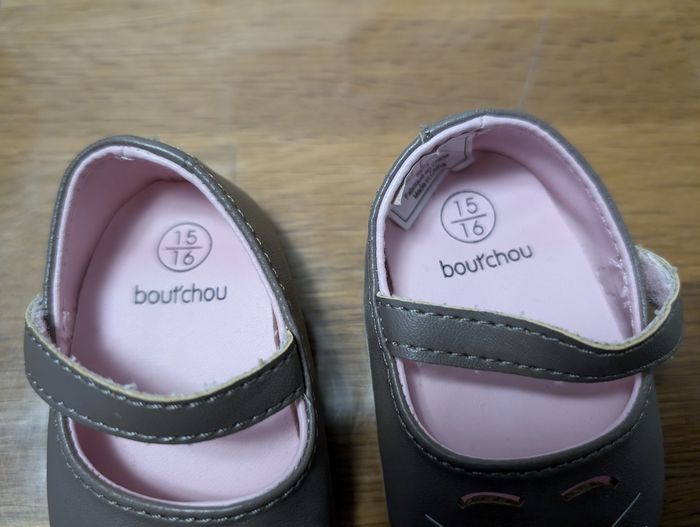 Paire de chaussures souples fille pointure 15-16 Bout'chou - photo numéro 8