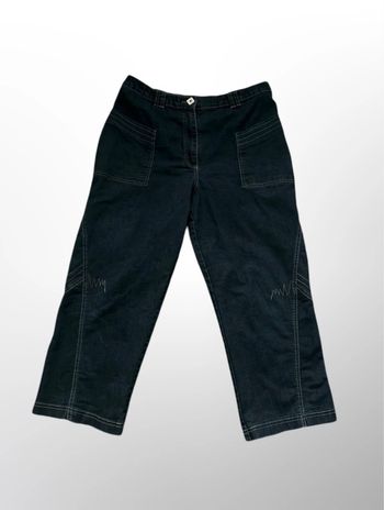 💫 Sublime jeans pantacourt Christine Laure en parfait état  marine T 42 44 une pépite